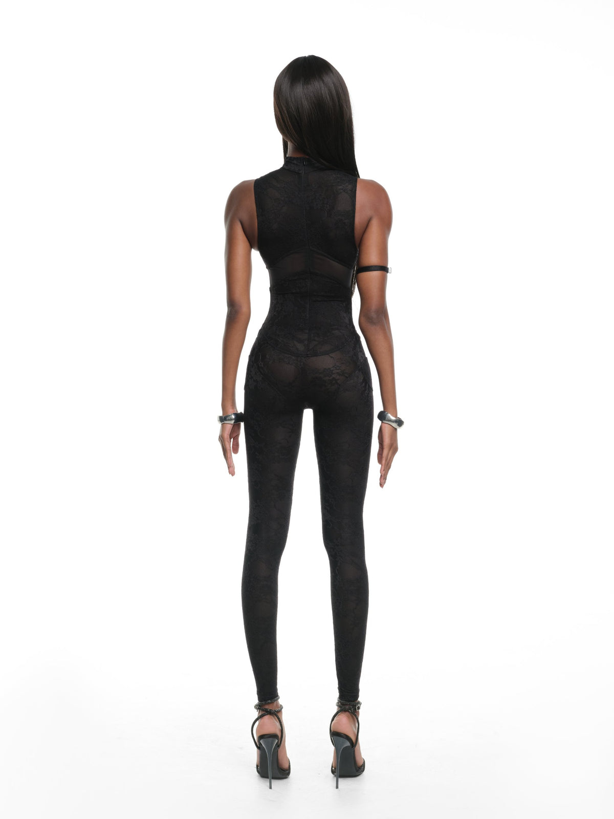 A1 LACE BLACK CATSUIT