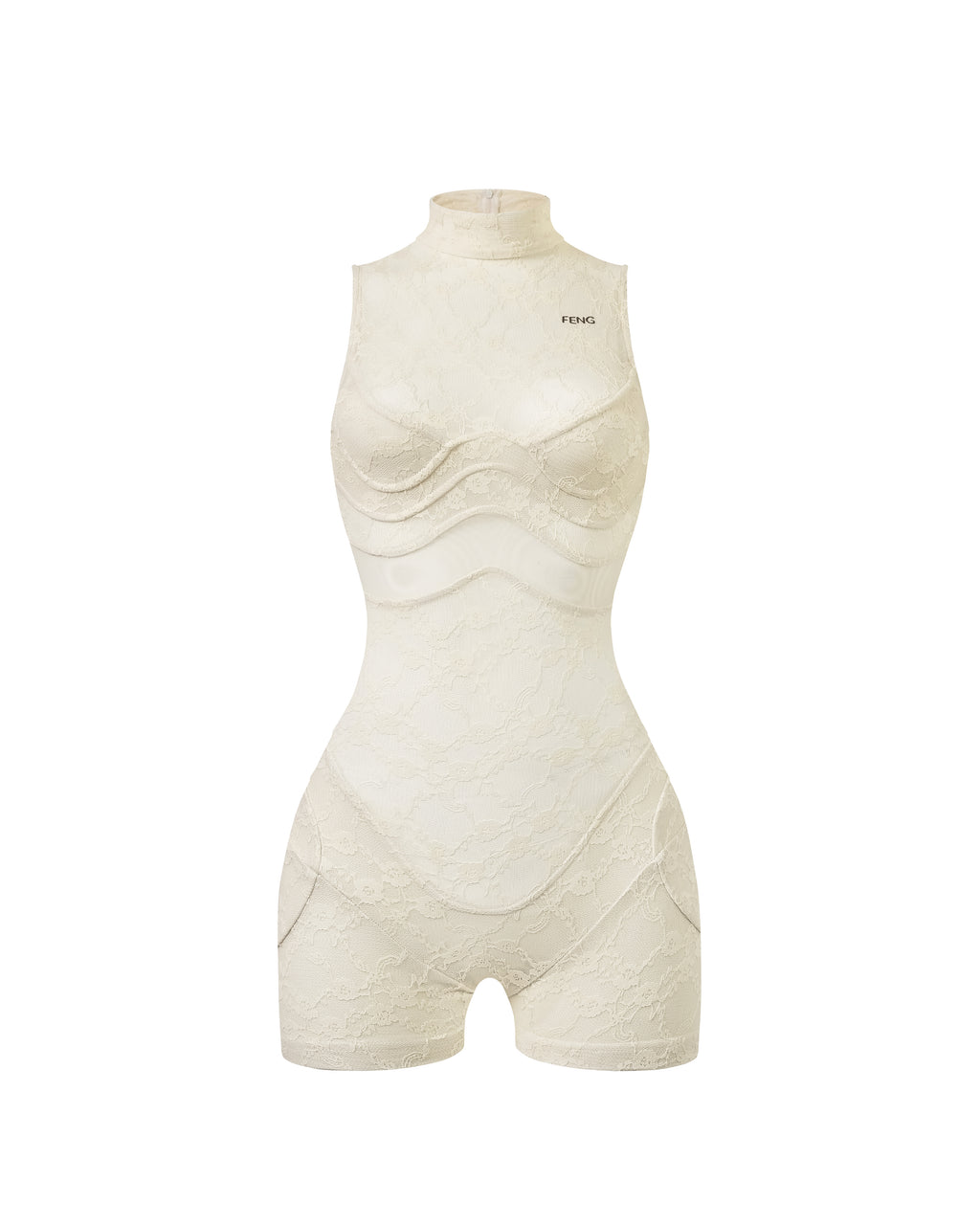 A1 LACE TAN PLAYSUIT alternate