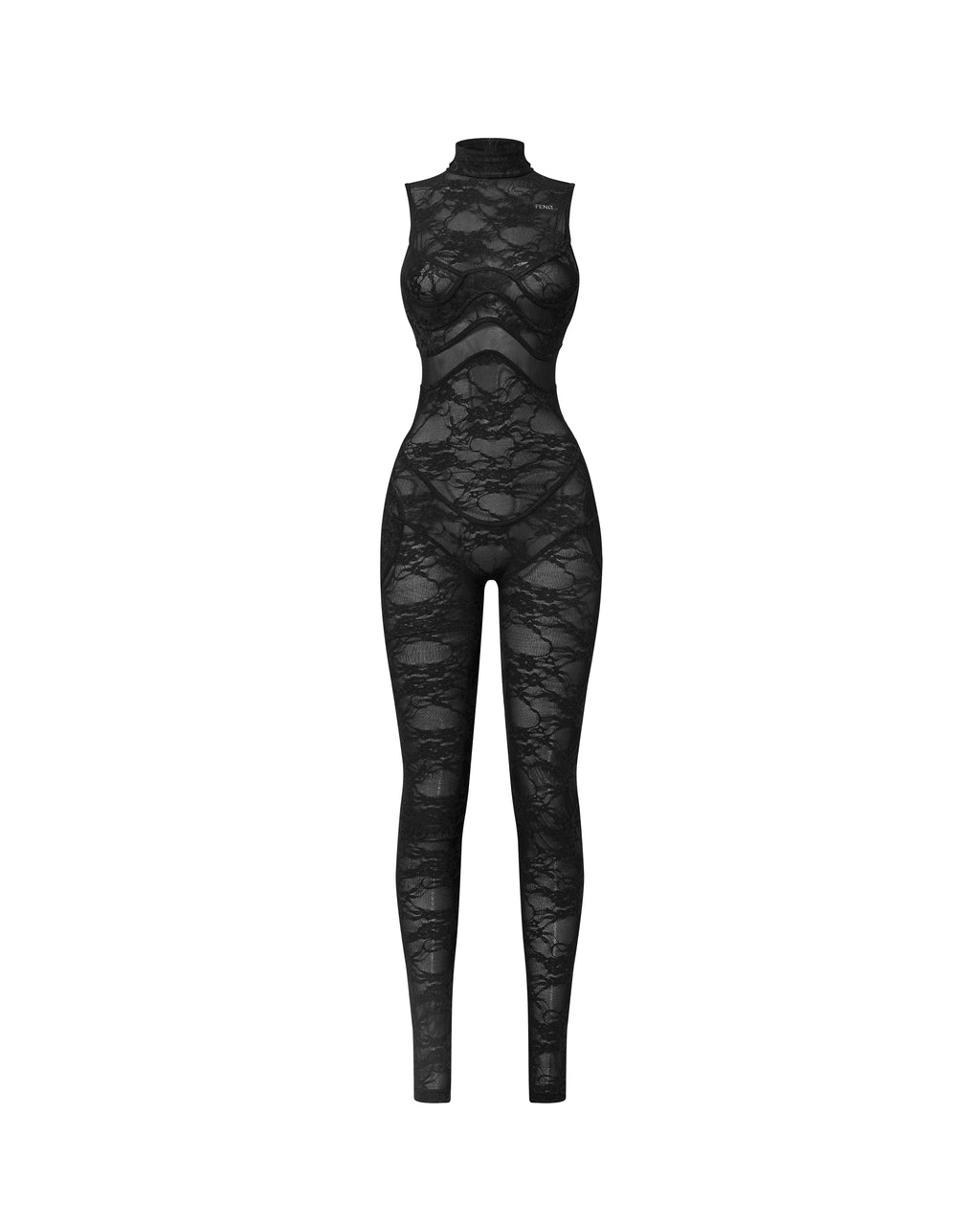 A1 LACE BLACK CATSUIT alternate